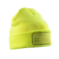 Fluorescent Yellow - Front - Result Genuine Recycled Unisex Adult Thinsulate Printable Beanie