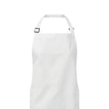 White - Back - Premier Unisex Adult Organic Fairtrade Certified Full Apron