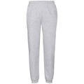 Heather Grey - Front - Fruit Of The Loom Mens Classic 80-20 Jogging Bottoms