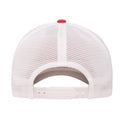 Red-White - Back - Flexfit Unisex Adult 110 Mesh Two Tone Cap