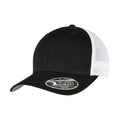 Black-White - Front - Flexfit Unisex Adult 110 Mesh Two Tone Cap