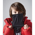 Black - Back - Beechfield Childrens-Kids Junior Sports Tech Softshell Neck Warmer