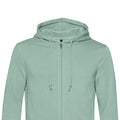 Sage - Back - B&C Mens Organic Zipped Hoodie