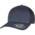 Navy - Front - Flexfit Unisex Adult 110 Mesh Trucker Cap