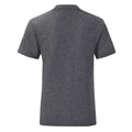 Light Graphite - Back - Fruit of the Loom Girls Iconic Heather T-Shirt