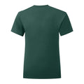 Forest Green - Back - Fruit of the Loom Girls Iconic Heather T-Shirt