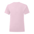 Light Pink - Back - Fruit of the Loom Girls Iconic Heather T-Shirt