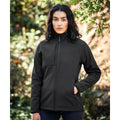 Black - Side - Craghoppers Womens-Ladies Expert Basecamp Soft Shell Jacket