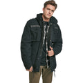 Black - Back - Build Your Brand Mens M65 Giant Jacket