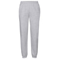 Grey Heather - Front - Fruit Of The Loom Mens Classic 80-20 Jogging Bottoms