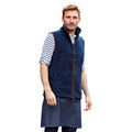 Navy-Brown - Lifestyle - Premier Mens Artisan Fleece Gilet