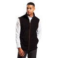 Black-Brown - Back - Premier Mens Artisan Fleece Gilet