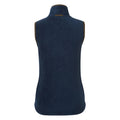 Navy-Brown - Back - Premier Womens-Ladies Artisan Fleece Gilet