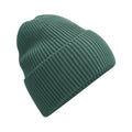 Marine Green - Front - Beechfield Unisex Adult Cuffed Oversized Beanie