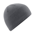 Graphite Grey - Front - Beechfield Unisex Adult Water Repellent Beanie