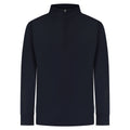 Navy - Front - Finden & Hales Mens Quarter Zip Track Top