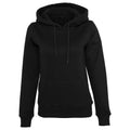 Black - Front - Build Your Brand Womens-Ladies Organic Hoodie