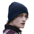 French Navy - Back - Beechfield Original Recycled Cuffed Beanie