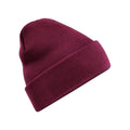 Burgundy - Front - Beechfield Original Recycled Cuffed Beanie