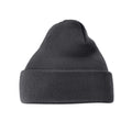 Graphite Grey - Back - Beechfield Original Recycled Cuffed Beanie