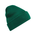 Bottle Green - Front - Beechfield Original Recycled Cuffed Beanie