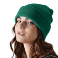 Bottle Green - Back - Beechfield Original Recycled Cuffed Beanie