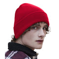 Classic Red - Back - Beechfield Original Recycled Cuffed Beanie