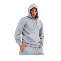 Grey Melange - Back - TriDri Mens Spun Dyed Hoodie