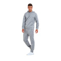 Grey Melange - Side - TriDri Mens Spun Dyed Hoodie