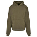 Olive - Front - Build Your Brand Mens Ultra Heavyweight Hoodie