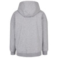 Grey - Back - Build Your Brand Mens Oversized Cut-On Hoodie