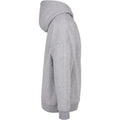 Grey - Side - Build Your Brand Mens Oversized Cut-On Hoodie