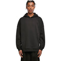 Black - Back - Build Your Brand Mens Oversized Cut-On Hoodie