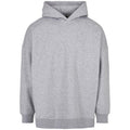 Grey - Front - Build Your Brand Mens Oversized Cut-On Hoodie