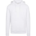 White - Front - Build Your Brand Mens Organic Hoodie