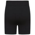 Black - Back - Tombo Girls Seamless Cycling Shorts