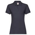 Deep Navy - Front - Fruit of the Loom Womens-Ladies Premium Polo Shirt