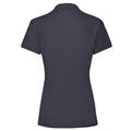 Deep Navy - Back - Fruit of the Loom Womens-Ladies Premium Polo Shirt