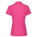 Fuchsia - Side - Fruit of the Loom Womens-Ladies Premium Polo Shirt