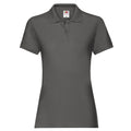 Light Graphite - Front - Fruit of the Loom Womens-Ladies Premium Polo Shirt