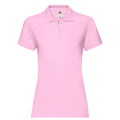 Light Pink - Front - Fruit of the Loom Womens-Ladies Premium Polo Shirt