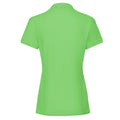 Lime - Back - Fruit of the Loom Womens-Ladies Premium Polo Shirt