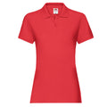 Red - Front - Fruit of the Loom Womens-Ladies Premium Polo Shirt