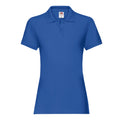 Royal Blue - Front - Fruit of the Loom Womens-Ladies Premium Polo Shirt