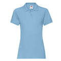 Sky Blue - Front - Fruit of the Loom Womens-Ladies Premium Polo Shirt