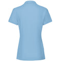 Sky Blue - Back - Fruit of the Loom Womens-Ladies Premium Polo Shirt