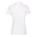 White - Back - Fruit of the Loom Womens-Ladies Premium Polo Shirt