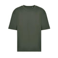 Earthy Green - Front - Awdis Mens 100 Oversized T-Shirt