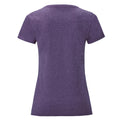 Heather Purple - Back - Fruit of the Loom Womens-Ladies Iconic Heather T-Shirt