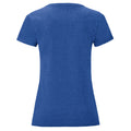 Heather Royal - Back - Fruit of the Loom Womens-Ladies Iconic Heather T-Shirt